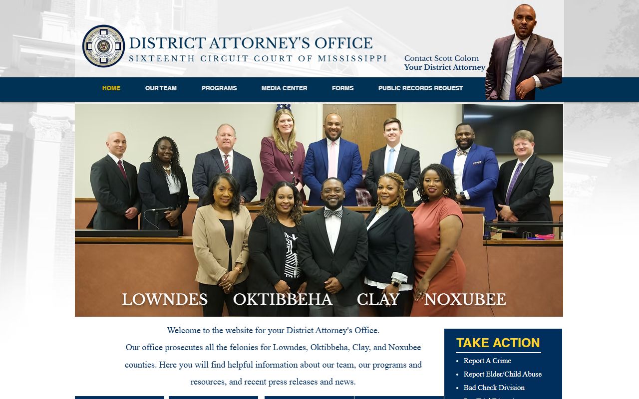 Sixteenth Circuit District Attorney source for Noxubee County court records after arrest